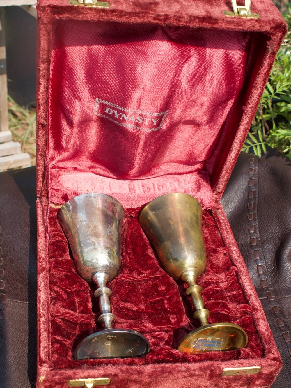 Chalices in a Dynasty Red Velvet Box